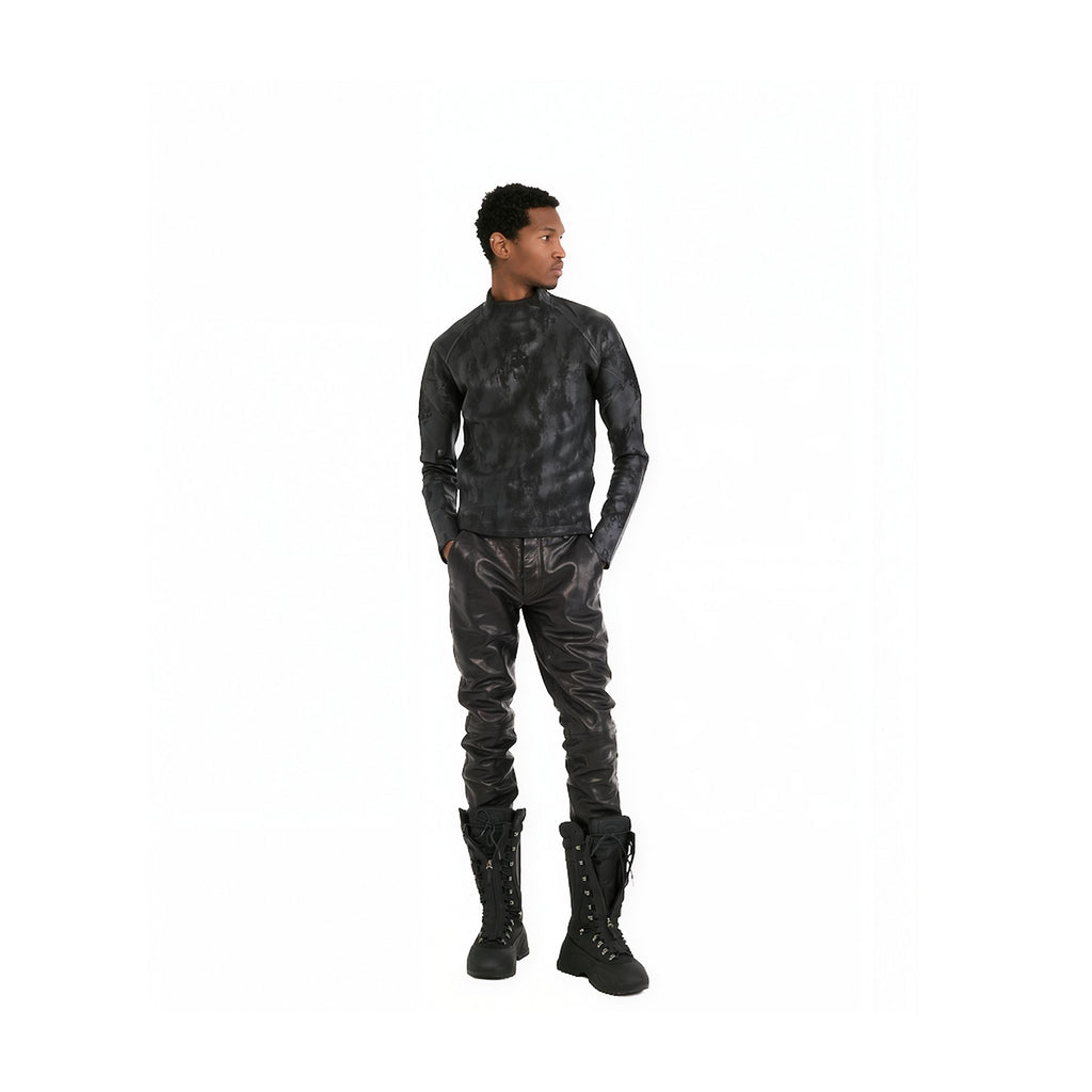 VIVET Slim Fit Leather Pants