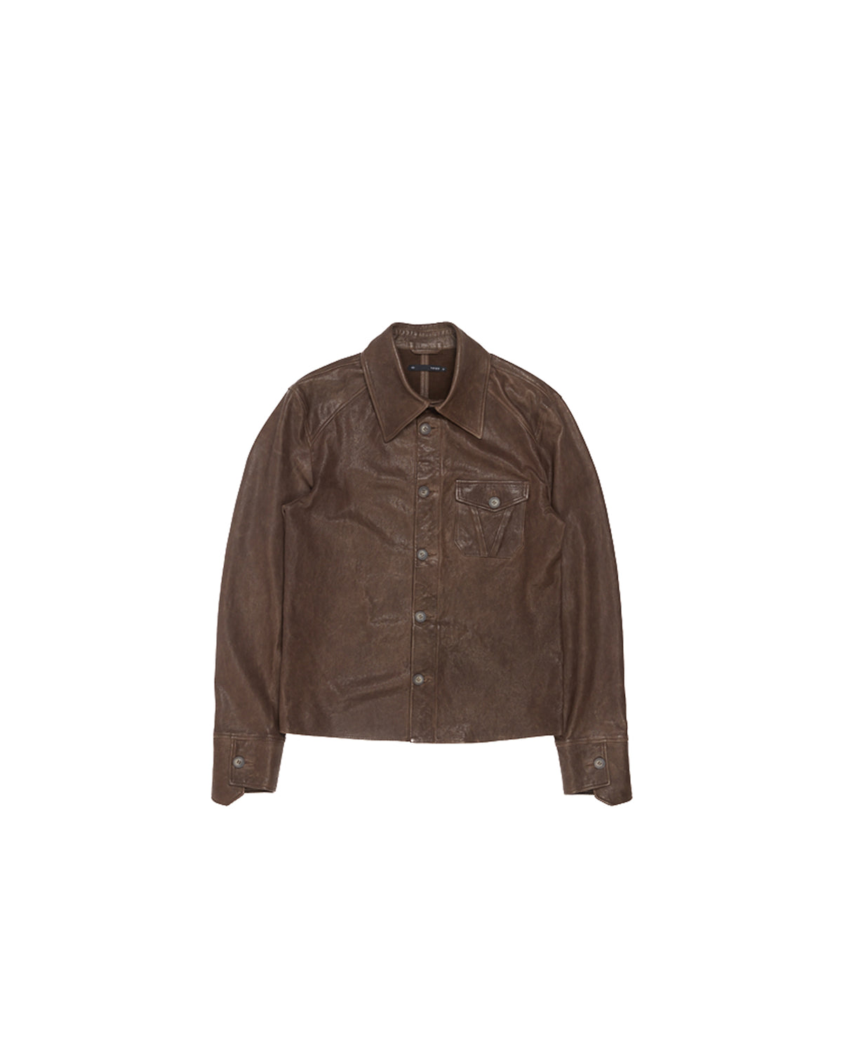 VIVET Leather Button Down Regular Fit