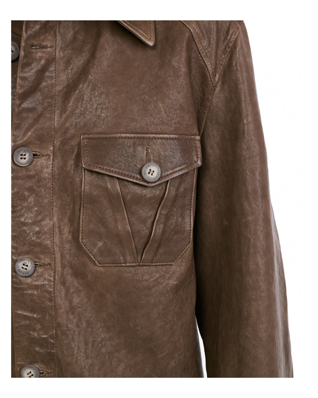 VIVET Leather Button Down Regular Fit